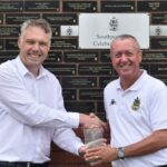 Darren Court, Commercial Manager at Southport FC and Southport FC Vice President Andrei Le Roi