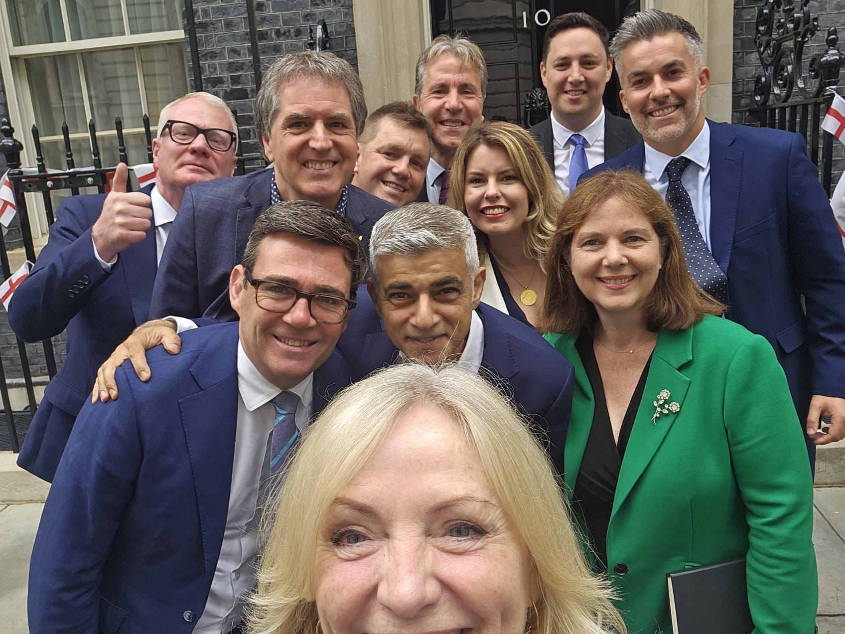 Steve Rotheram and other Metro Mayors at 10 Downing Street 