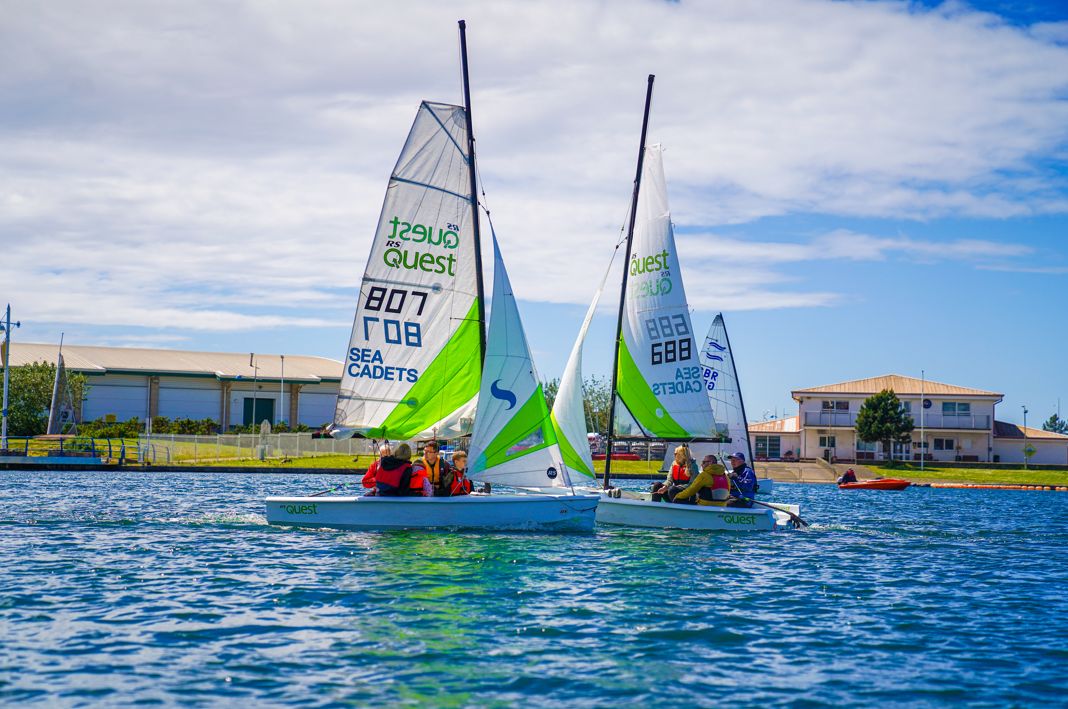 Boats from West Lancashire Yacht Club enjoy the Marine Lake in Southport. Photo by Bertie Cunningham Southport BID