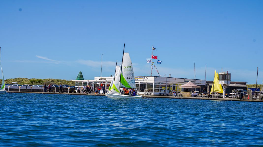 Boats from West Lancashire Yacht Club enjoy the Marine Lake in Southport. Photo by Bertie Cunningham Southport BID