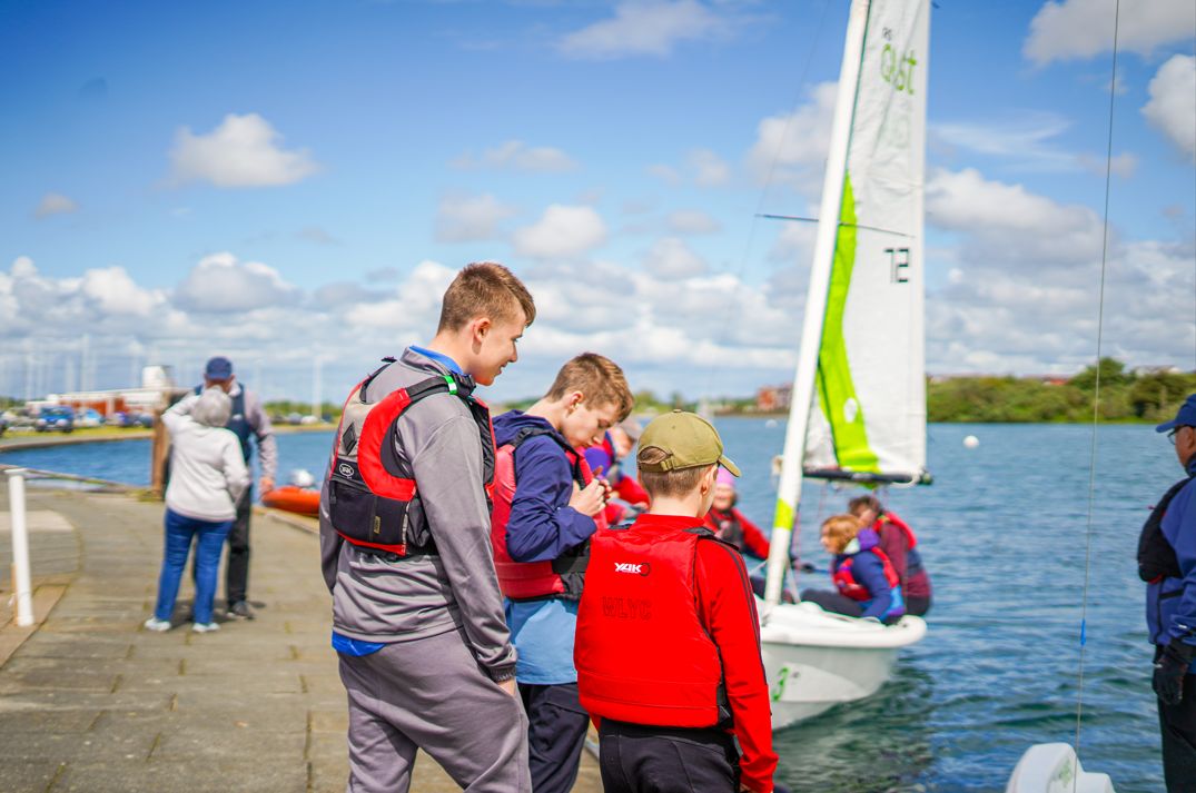 Boats from West Lancashire Yacht Club enjoy the Marine Lake in Southport. Photo by Bertie Cunningham Southport BID