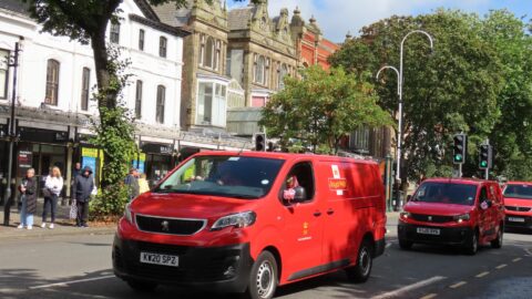 Royal Mail postal workers pay tribute to Elsie Dot Stancombe, 7, on Elsie’s Special Day in Southport