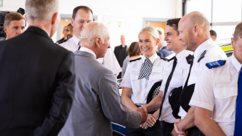 King Charles III thanks emergency services heroes on visit to Southport