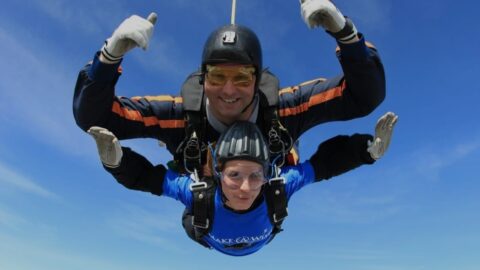 Lakeland Leather Manager in Southport aims high with skydive to support Alder Hey