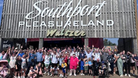 Dozens of children enjoy Pleasureland visit on annual Liverpool Taxi Drivers trip