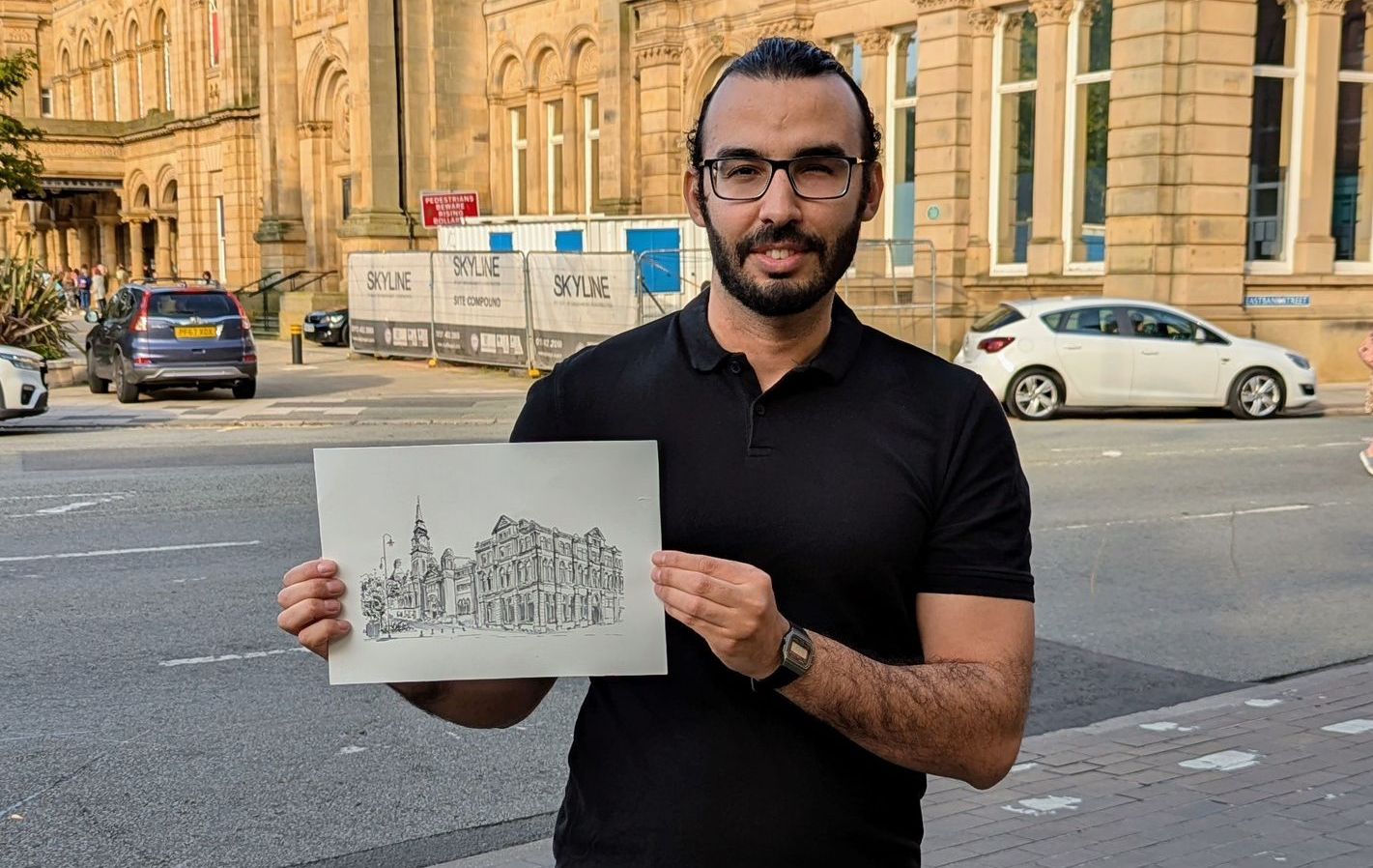 Southport artist Mohamed Nasr Eddine Benbrahim, known under the name Nas Mo, has gained a huge number of fans due to his drawings of scenes across Southport