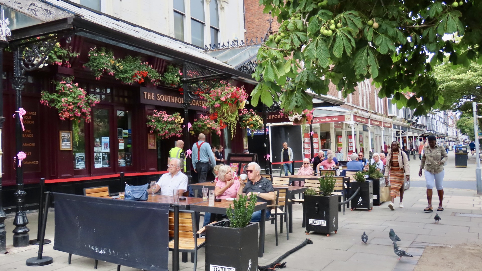 the Southport Coaster pub on Lord Street in Southport. Photo by Andrew Brown Stand Up For Southport