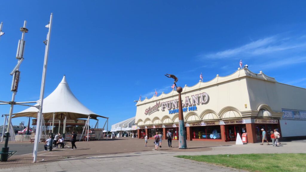 A scenic picture of Funland and The Caousel in Southport in the sunshine. Photo by Andrew Brown Stand Up For Southport