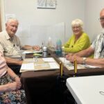 Southport Talking Newspaper volunteers. From left: Angela Donaldson, John Prew, Glenys Critchley and Paul Hardman