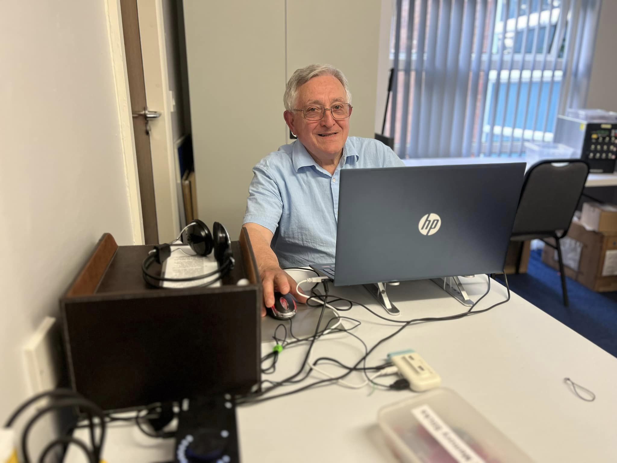 Southport Talking Newspaper. Sound engineer and producer, Charles O'Hara
