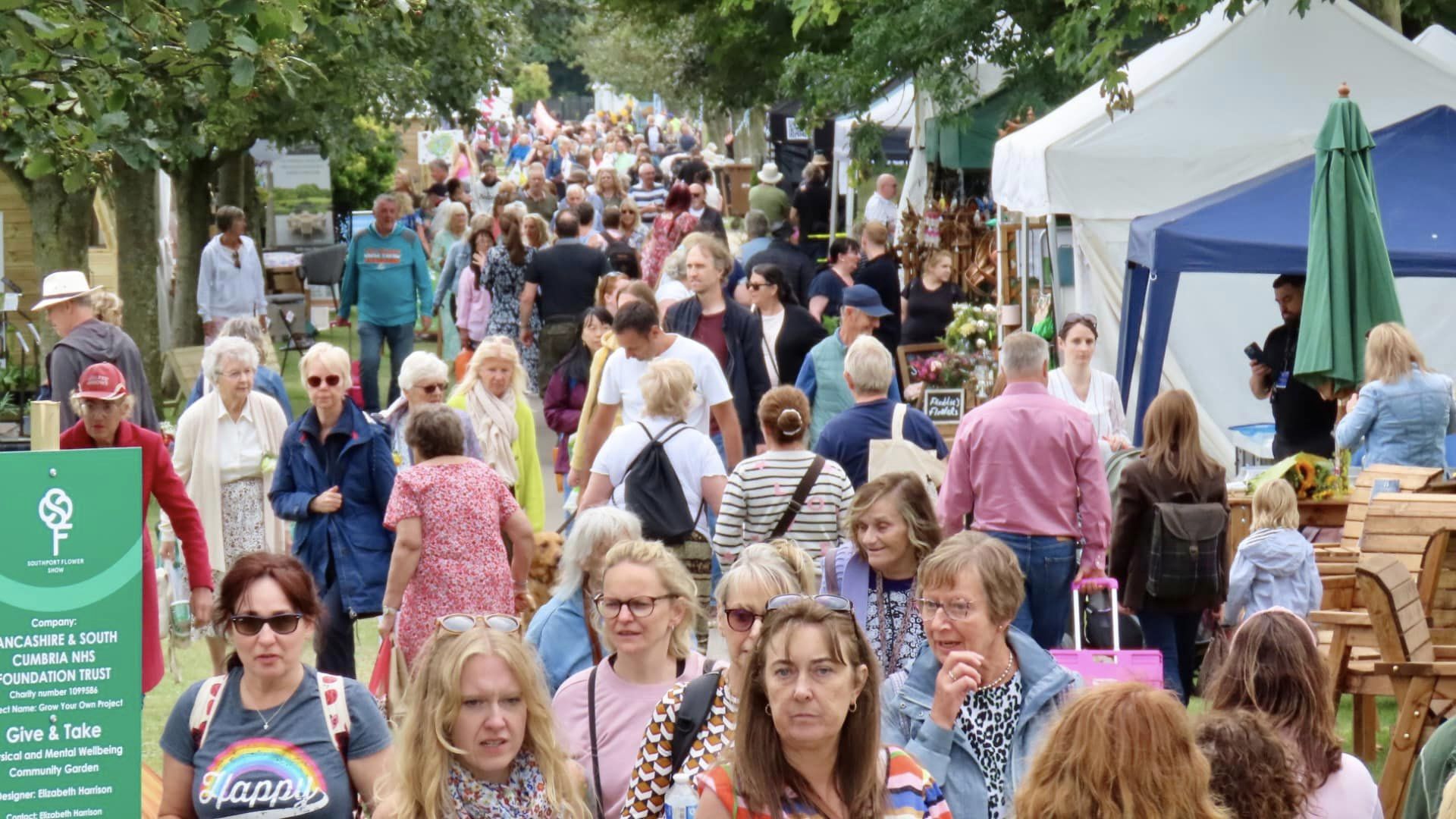 Visitors at Southport Flower Show. Photo by Andrew Brown Stand Up For Southport