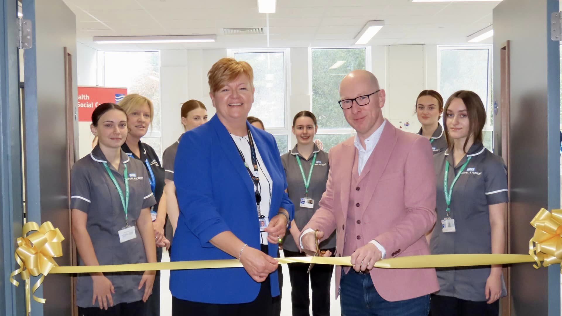 The new Clinical Skills Hub was officially opened at Southport College by Southport MP Patrick Hurley alongside Principal Michelle Brabner. Photo by Andrew Brown Stand Up For Southport