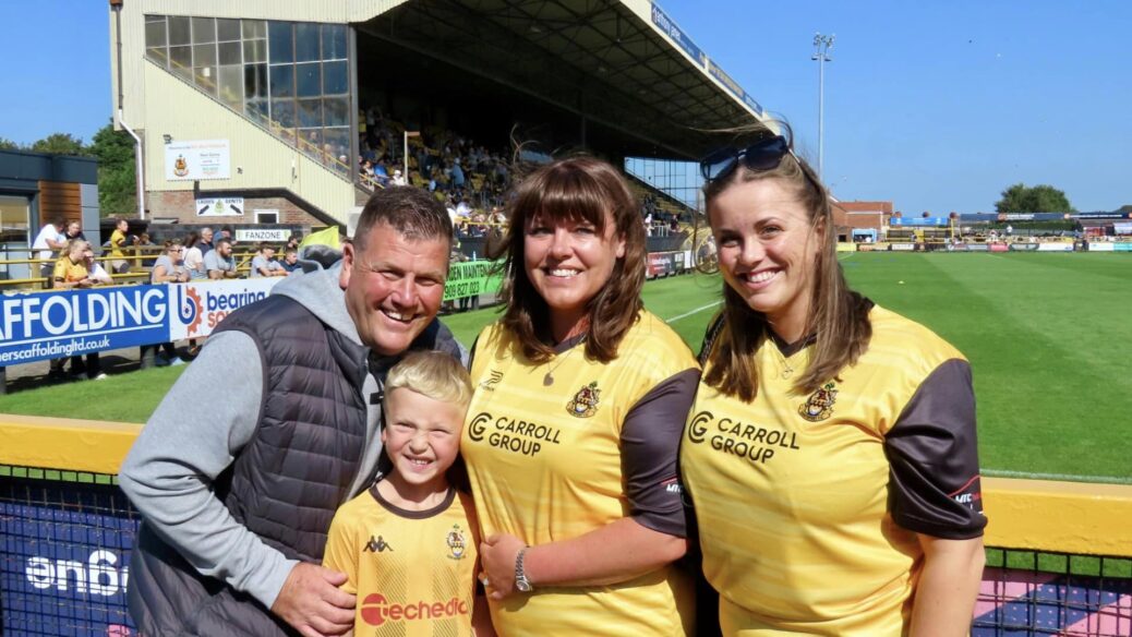 Supporters enjoy Southport Community Day at Southport Football Club. Photo by Andrew Brown Stand Up For Southport