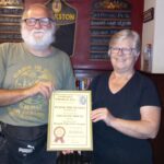 The Southport and West Lancashire Camra branch presented Gail Heyes with the seasonal Best Summer Pub award at The Guest House in Southport. Photo by Jeff Carter