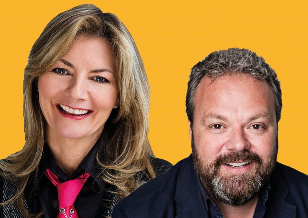 Jo Caulfield and Hal Cruttenden