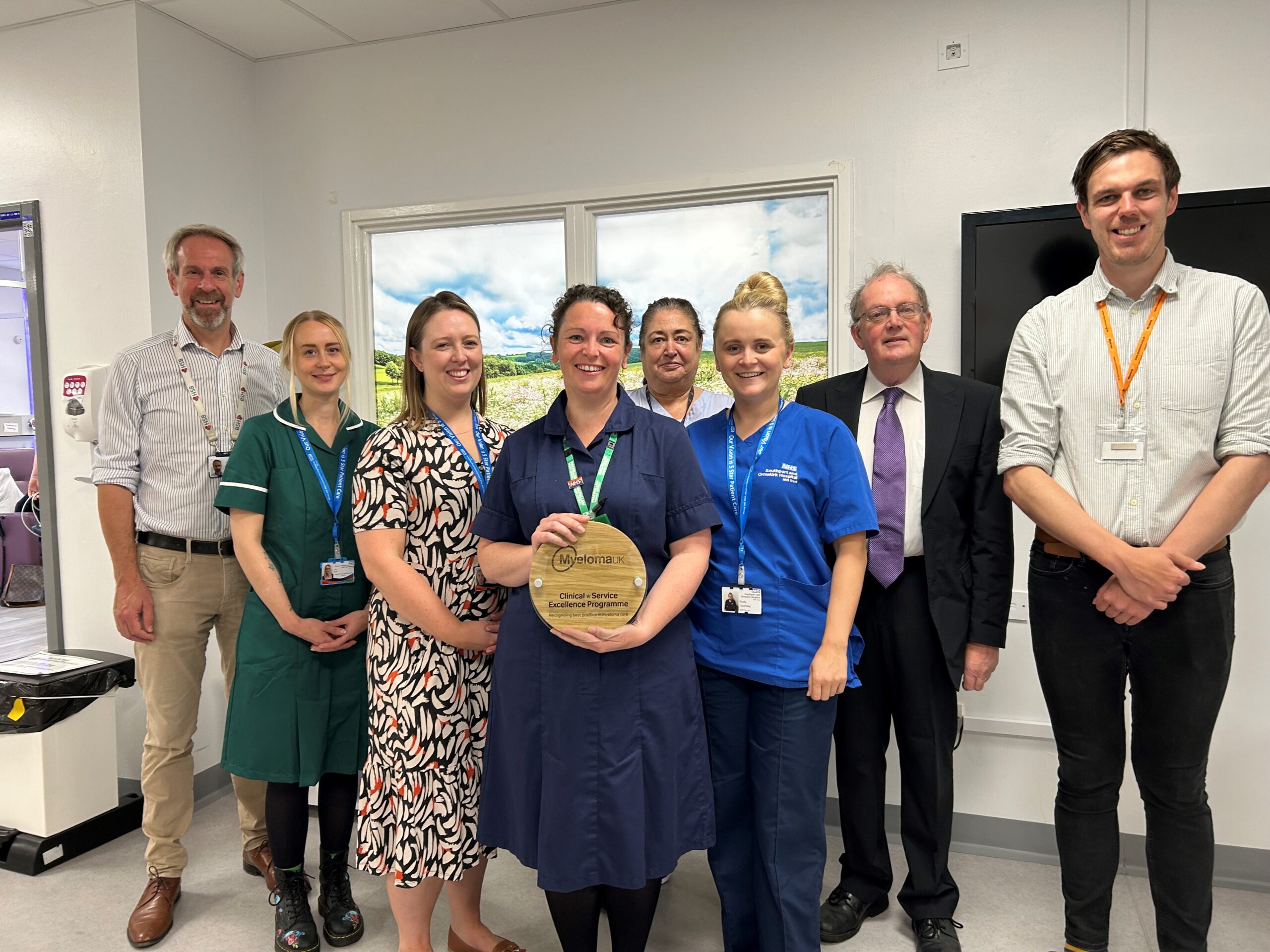 Ormskirk Hospital has scooped a national award for its commitment to patients living with incurable blood cancer