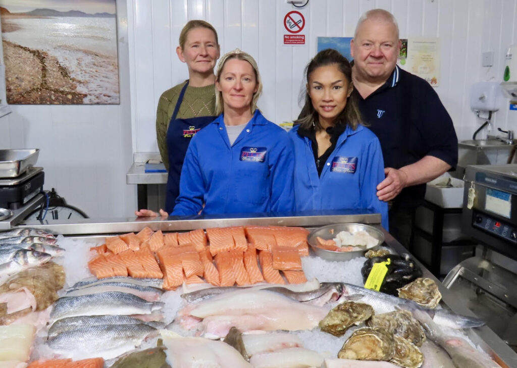 Peets Plaice in Churchtown in Southport. Kevin Peet; Nicola Peet; Tuk Peet; and Kate Nuttall. Photo by Andrew Brown Stand Up For Southport