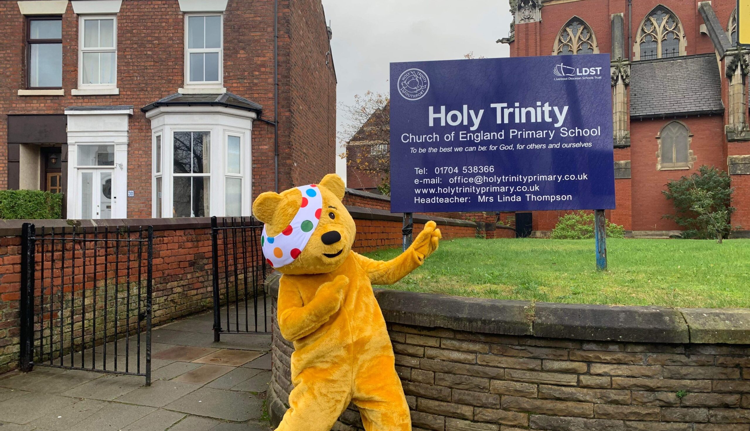 Southport Hesketh Round Table is bringing the yellow 6-foot teddy bear out of hibernation for the weekend to visit the schools and businesses of Southport on Friday 15th November 2024