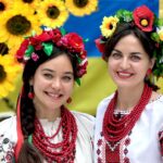 Shoppers enjoyed a celebration of Ukrainian culture at the International Peace Day event at Wayfarers Shopping Arcade on Lord Street in Southport. Nina Karetska and Vita Maglevana