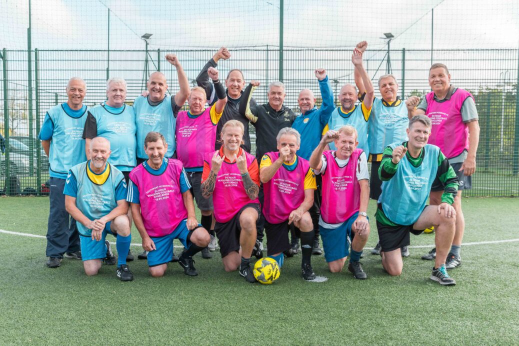 Southport Veterans FC staged a 24 hour walking football challenge to raise money for the three primary schools attended by the three young girls who were killed at The Hart Space in Southport on 29th July 2024. Photo by Zack Downey of ZED Photography for Stand Up For SouthportSouthport Veterans FC staged a 24 hour walking football challenge to raise money for the three primary schools attended by the three young girls who were killed at The Hart Space in Southport on 29th July 2024. Photo by Zack Downey of ZED Photography for Stand Up For Southport