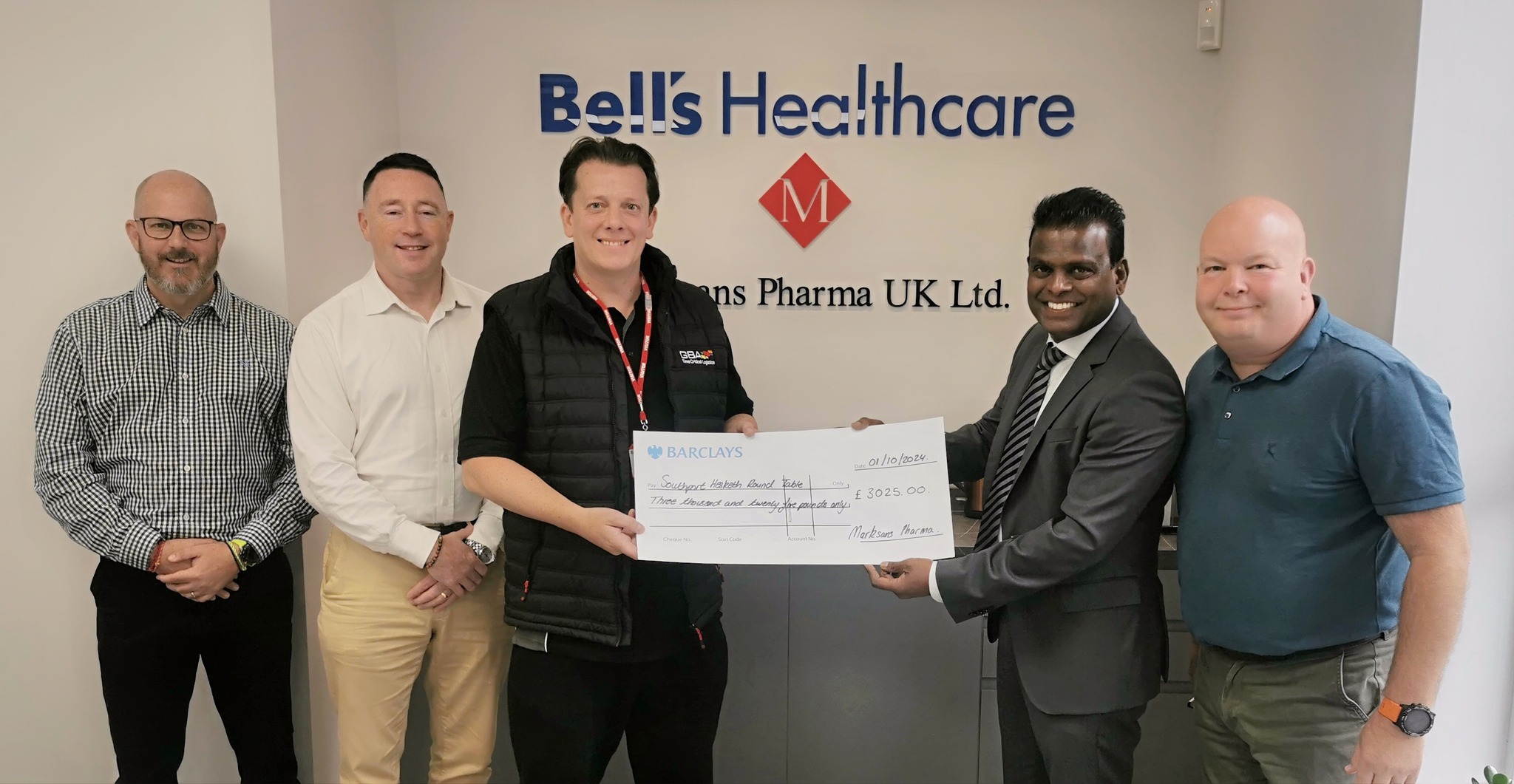 Bell's Healthcare and RelonChem united to raise £3,025 during their Sports Day