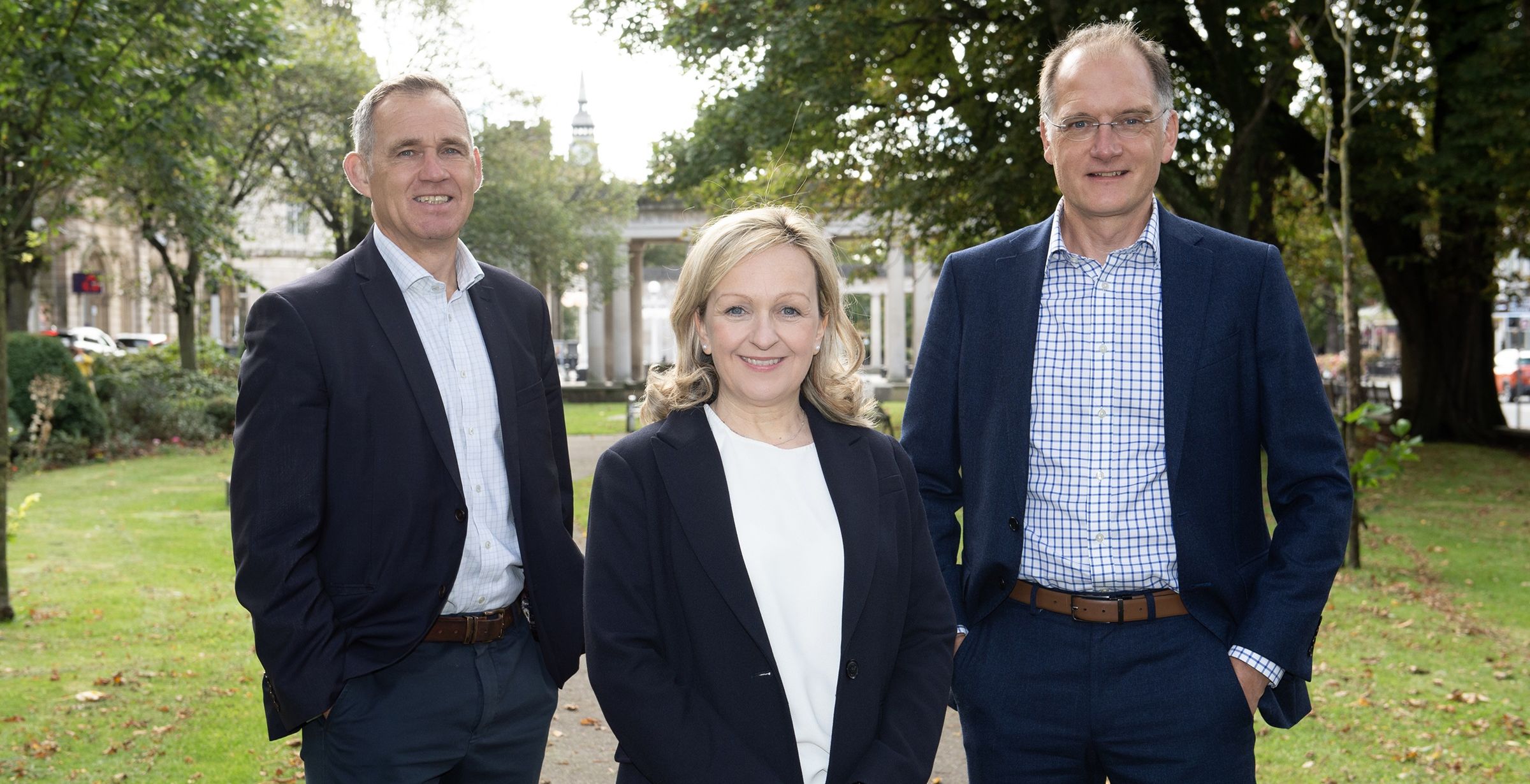 John Chesworth (left), Adele Spence (centre) and John Osborne (right)