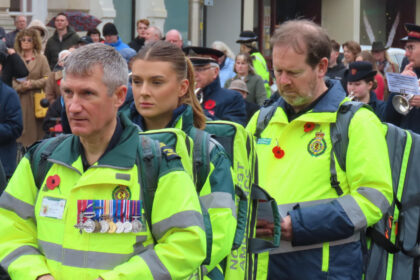 The Southport First Responders at the Southport Remembrance Sunday Parade. Photo by Andrew Brown Stand Up For Southport