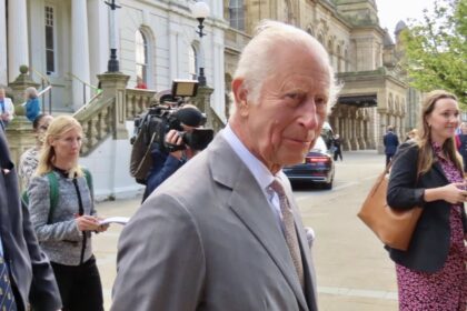 King Charles III on his royal visit to Southport. Photo by Andrew Brown Stand Up For Southport