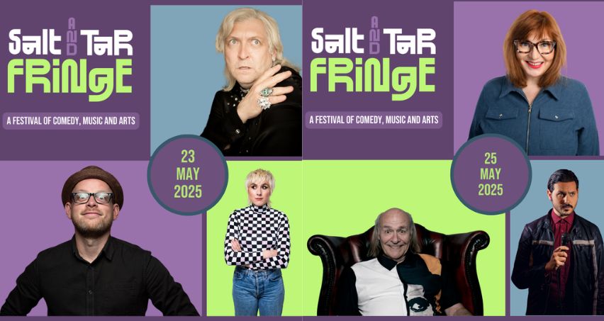 Clinton Baptiste, Mick Miller and Maisie Adam are among the comedy stars coming to Bootle for the brand-new Salt and Tar Fringe Festival, Spring Bank Holiday Weekend 23rd to 26th May 2025