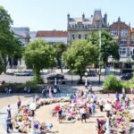 Tributes in the Town Hall Gardens in Southport after the Southport tragedy. Photo by Andrew Brown Stand Up For Southport