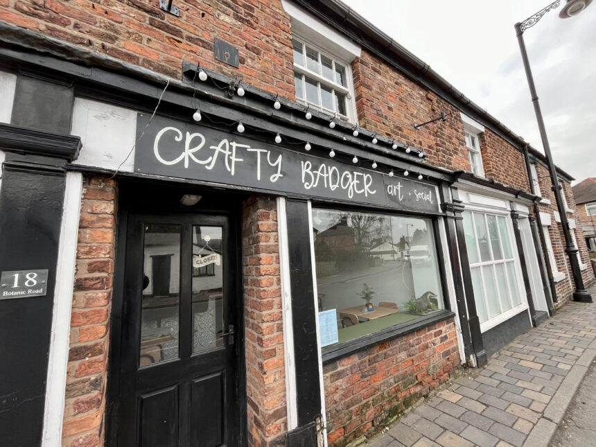 The Crafty Badger pottery cafe in Churchtown in Southport. Photo by Andrew Brown Stand Up For Southport