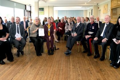 Birkdale Community Hub & Library in Southport has been honoured with the prestigious King’s Award for Voluntary Service. Volunteers from Birkdale Community Hub & Library , Sally Ralston BEM, Head of Community and Engagement at Merseyrail together with; The Mayor of Sefton, Cllr June Burns Deputy Lieutenant, Mr Peter Oliver OBE DL Deputy Lieutenant, Mr Michael Braham DL His Majesty’s Lord-Lieutenant, Mr Mark FW Blundell Deputy Lieutenant, HH John Roberts DL Photo by Merseyrail