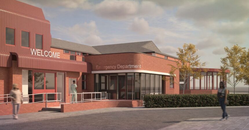 The proposed new look for the entrance to the Accident and Emergency department at Southport Hospital