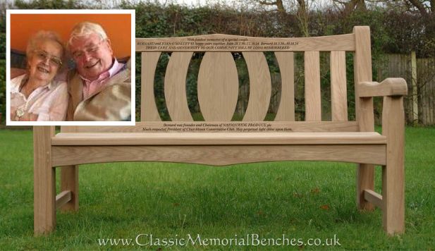 The Bernard and Joan O’Malley Memorial Bench will be placed outside St Cuthbert’s Church in Churchtown Village in Southport