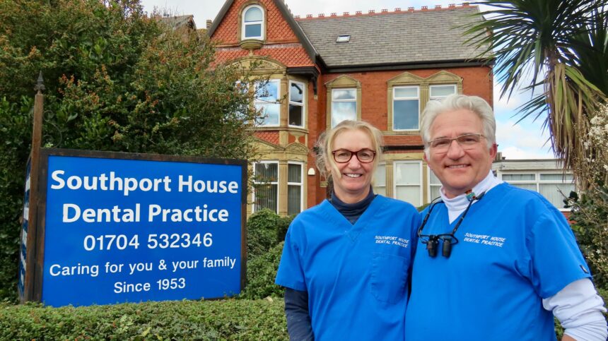 Dr Jonathan Lea and Dr Catherine Lapsley at Southport House Dental Practice. Photo by Andrew Brown Stand Up For Southport