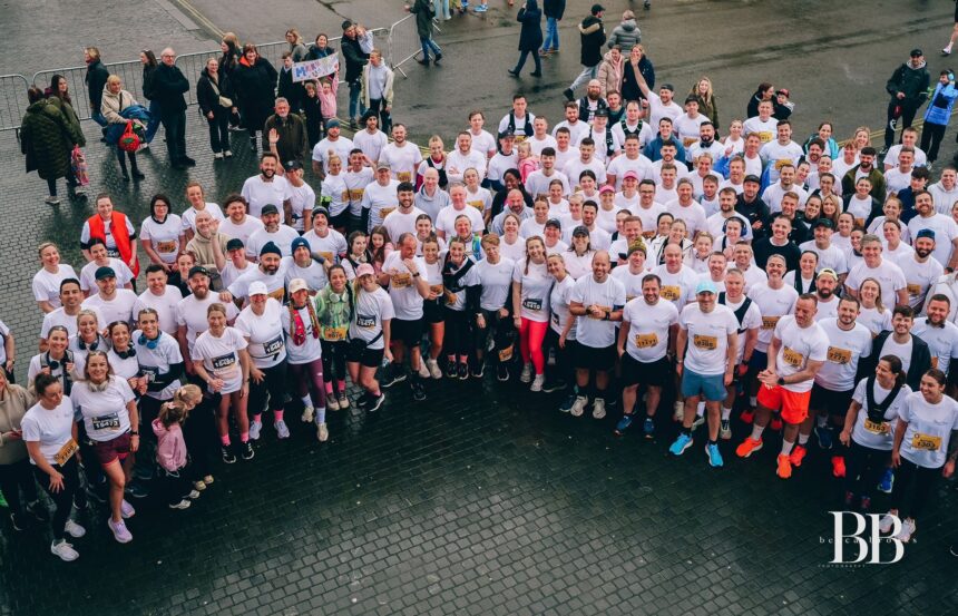 A series of runners joined forces to race for the Elsies Story charity at the Liverpool Half Marathon on Sunday. Photo by Rebecca Brooks Photography