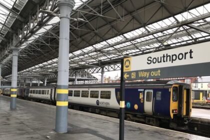 A Northern train at Southport Train Station. Photo by Andrew Brown Stand Up For Southport