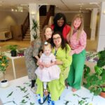 Visitors enjoyed the first ever Earth Day celebration at Wayfarers Arcade in Southport, organised by The Hearth CIC. The Heart Directors Nadia Speers-Robinson and Rebecca Armstrong and Kitty-Belle Speers-Robinson (two and a half years old); Michelle Foster; and Claire Mills, owner of Mills Interiors