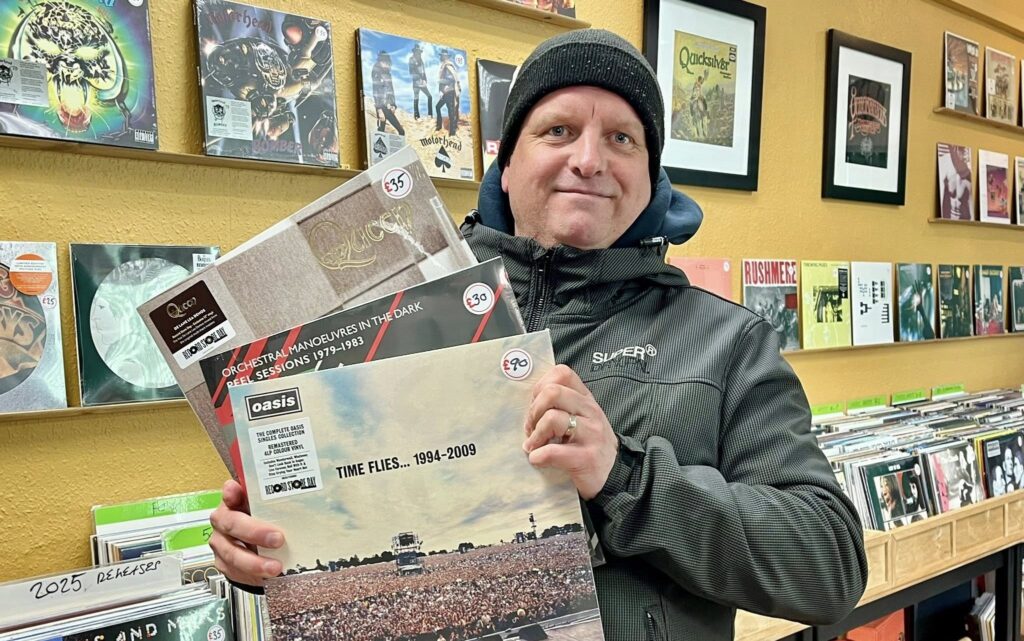 Crowds queued for hours to enjoy the annual Record Store Day event at Quicksilver Music in Southport. Third in the queue was Darren Mawdesley from Southport, who arrived outside at 1.30am