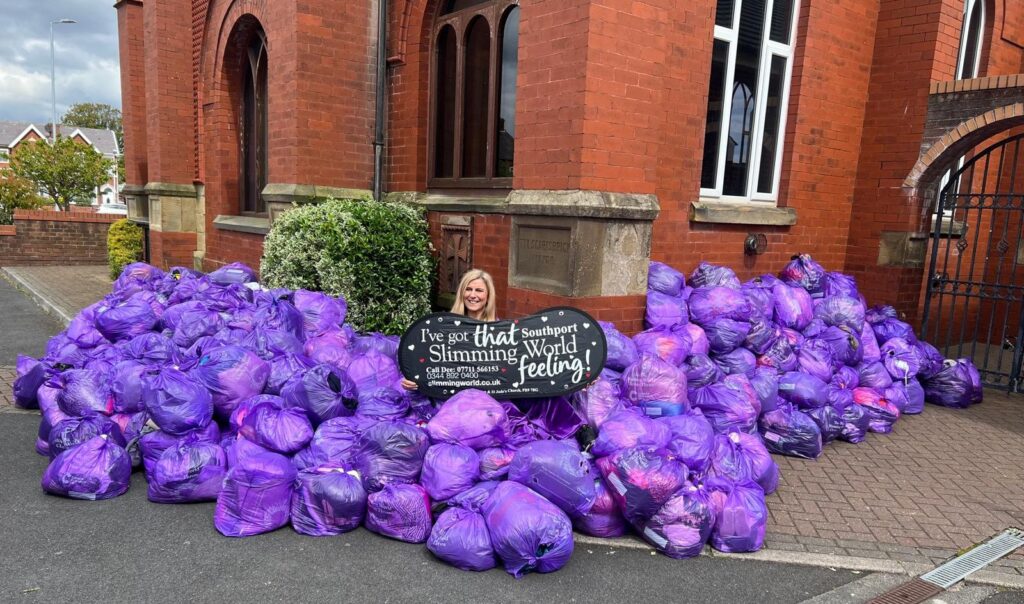 Southport Slimming World Consultant Dee Wright is encouraging people to support the Big Slimming World Clothes Throw