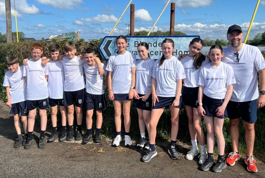 Children in Southport have been been running in relay between Bootle and Southport to raise money and awareness for the #kNOwKnifeCrime campaign. It has involved runners from nine schools covering 30 miles