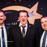 The Grand Pride Of Sefton Awards at The Grand in Southport. Southport Hesketh Round Table was a Finalist in the Sefton Charity Champion Award sponsored by Halliwell Jones Kia. Accepting the award were (from left): Dan Hubbard, Marc Foreman and Jordan Shandley