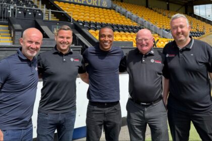 The Birkdale Insurance Group the team meets new Southport FC Manager Neil Danns