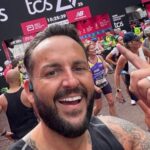 Gareth Johnson has completed the London Marathon with support from his family