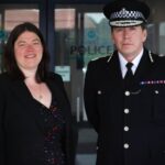 Merseyside Police PCC Emily Spurrell with Merseyside Police Chief Constable Rob Carden