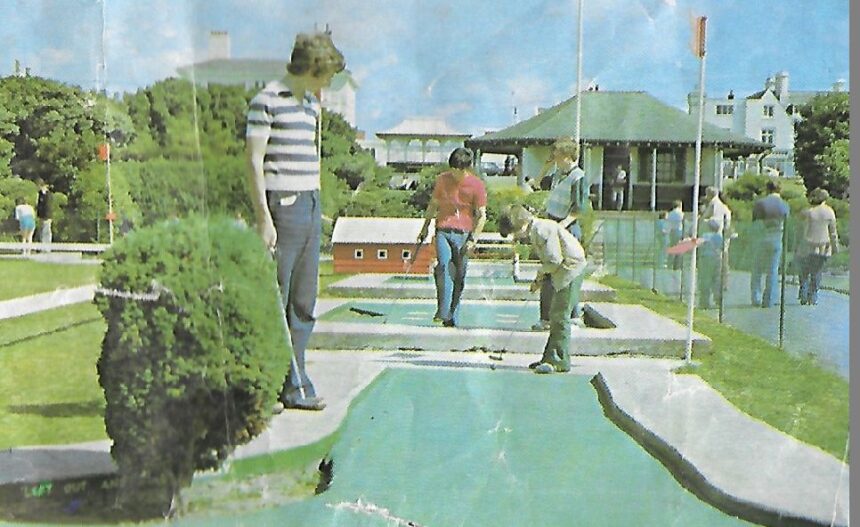 A guide to holidays in Southport in 1978. Families try their hand at The Masters Course at Kings Gardens in Southport