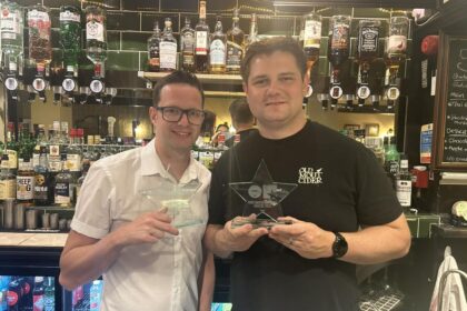 The Windmill pub in Southport won the Southport Pub, Bar or Club of the Year Award in two categories at the Your Southport Stars Awards. Tom Hodgin and Neil Walsh