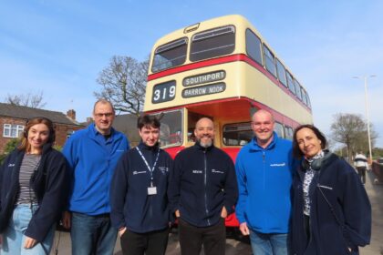 Kevin Duala and the award-winning Breakfast team from BBC Radio Merseyside in Southport. Photo by Andrew Brown Stand Up For Southport
