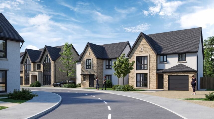 An artist's impression of how the new homes to the rear of 34 Lynton Road in Birkdale in Southport would look. Image by Unit3 Architecture in Liverpool for Oakwood Homes