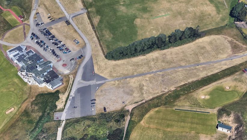 R&A Championships Limited has submitted a planning application to Sefton Council to utilise open land adjacent to the practice range at neighbouring Hillside Golf Club on Hastings Road in Birkdale for golf course use. Photo: Google Earth
